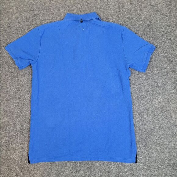 Rag & Bone Harvey Men's Shirt Size M Azzure Blue Pique Polo Short Sleeve Rare - Picture 2 of 13